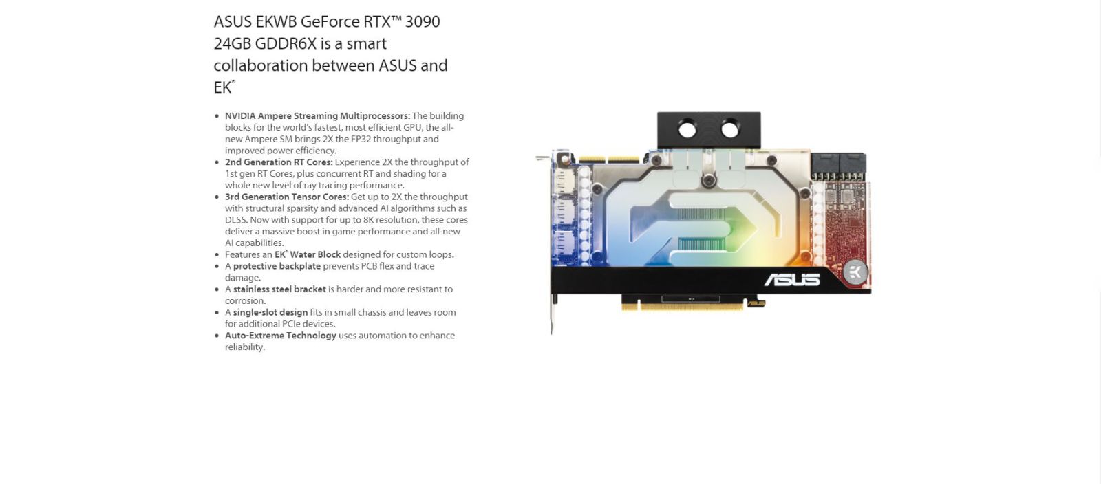 ASUS nVidia GeForce RTX3090-24G-EK Graphics Card 