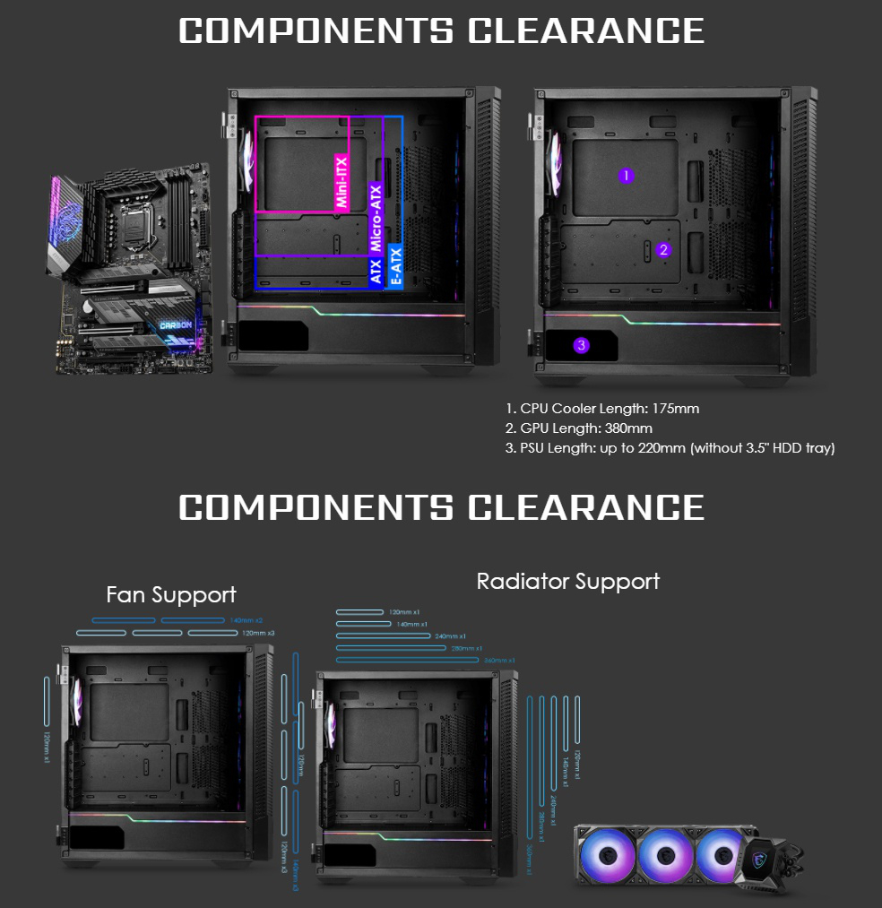 MSI MPG VELOX 100R Mid-Tower ATX Case