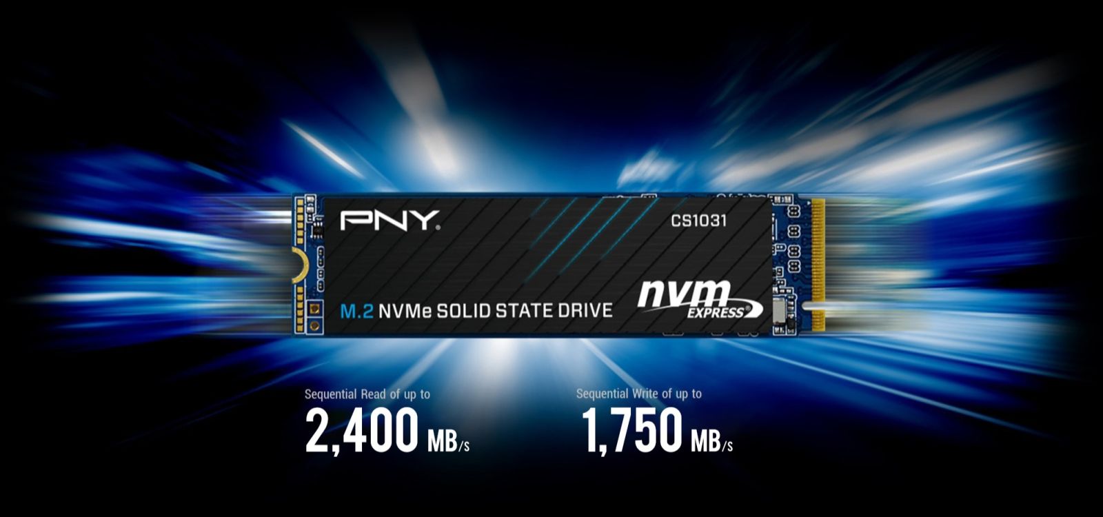 PNY CS1031 M.2 2280 NVMe 2TB PCIe SSD 2400MB/s