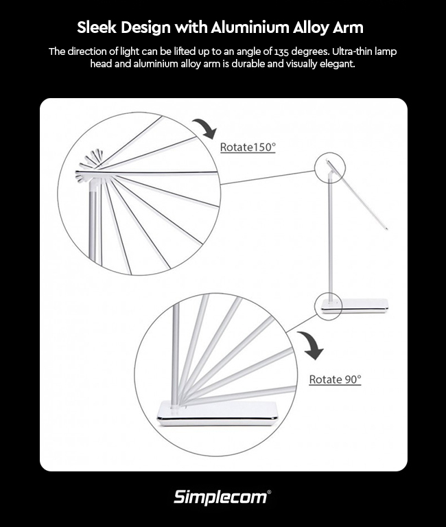 Simplecom EL818 Dimmable  Desk Lamp