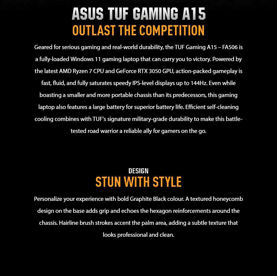 Asus TUF Gaming A15 Notebook
