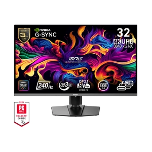 MSI MPG 322URX 31.5inch 4K UHD 240Hz QD-OLED Gaming Monitor - Black