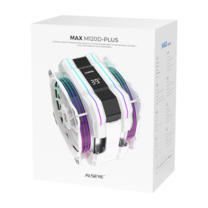 Alseye M120D PLUS -W II ARGB CPU Heatsink And Fan - White