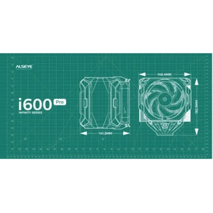 Alseye Green MP700 I600 Rectangular Mouse Pad - Large