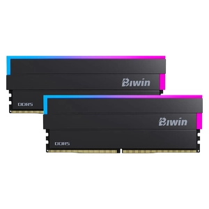 BIWIN Black Opal DW100 6000mhz 32GB (16GB x 2) DDR5 RGB Gaming Memory - Black