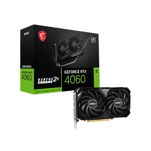 MSI GeForce RTX 4060 VENTUS 2X BLACK 8G OC GDDR6 Graphics Card