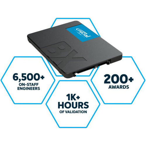 Crucial BX500 1TB 2.5" SATA3 6Gb/s SSD- 3D NAND 540/500MB/s Solid State Drive