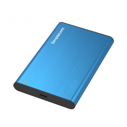 Simplecom SE221 Aluminium 2.5'' SATA HDD/SSD  to USB 3.1 Enclosure Blue 