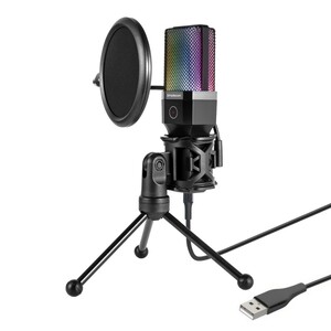 Simplecom UM650 USB Cardioid Condenser Gaming Microphone