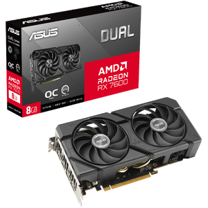 ASUS  Radeon DUAL RX7600 8GB GDDR6 Graphics Card