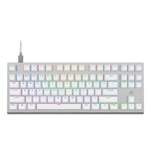 Corsair K60 PRO TKL RGB Tenkeyless Optical-Mechanical Gaming Keyboard- White