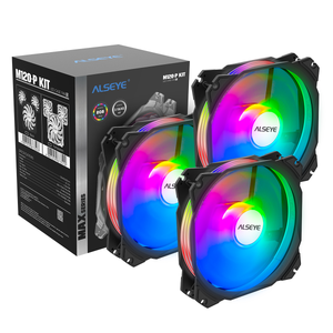 Alseye M120P Series RGB Triple Fan Kit - Black