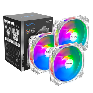 Alseye M120P Series RGB Triple Fan Kit - White