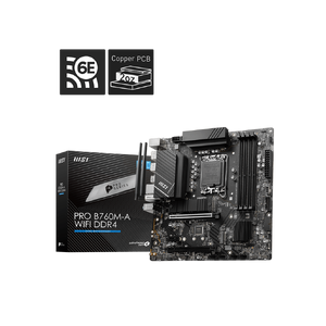 MSI PRO B760M-A WIFI LGA1700 mATX DDR4 Motherboard