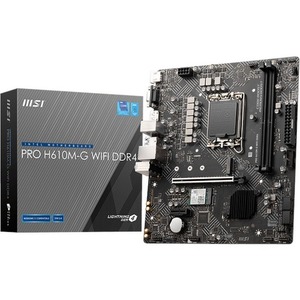 MSI PRO H610M-G WIFI DDR4 Intel LGA 1700 mATX Motherboard