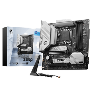 MSI B760M PROJECT ZERO LGA1700 DDR5 mATX Motherboard