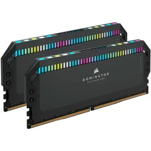 Corsair DOMINATOR PLATINUM RGB 32GB (2x16GB) DDR5 DRAM 5200MHz C40 Memory Kit — Black