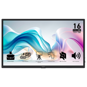 MSI PRO MP165 E6 15.6inch FHD IPS Portable Monitor
