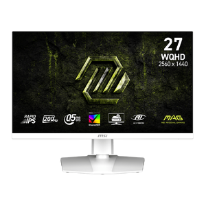 MSI MAG 27" WQHD 200Hz Rapid IPS Adaptive Sync Gaming Monitor - White