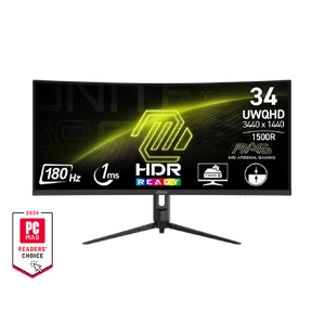 MSI MAG 342CQR E2 34inch 180Hz UWQHD LED VA Curved Gaming Monitor