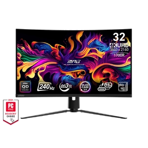 MSI MPG 321CURX 31.5inch 240Hz 4K UHD QD-OLED Curved Gaming Monitor