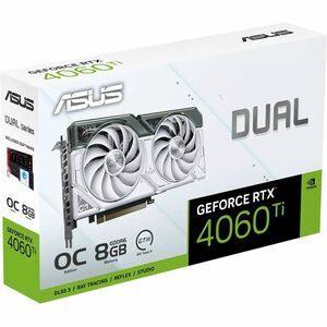 ASUS GeForce DUAL RTX4060 Ti 8GB OC Edition Graphics Card - White