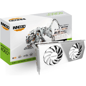 INNO3D nVidia GeForce RTX 4060 Ti 8GB TWIN X2 OC Graphics Card - White