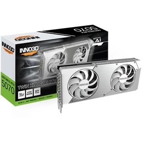 INNO3D GeForce RTX 5070 TWIN X2 OC 12GB Graphics Card - White