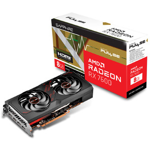SAPPHIRE PULSE RADEON RX 7600 GAMING OC 8GB GDDR6 Graphics Card