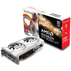 SAPPHIRE Pure RADEON RX 9060 XT Dual Gaming OC 16GB Graphics Card - White