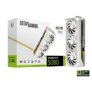 ZOTAC GeForce RTX 5080 SOLID OC 16GB GDDR7 Graphics Card - White