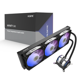 Alseye Infinity I360 ARGB AIO Liquid CPU Cooler - Black